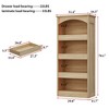 FUFU&GAGA Minimalist Wood Bookshelf: Hidden Drawers + Open Shelves, Perfect for Modern Living Spaces - 3 of 4