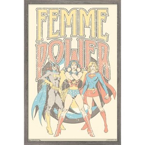 Trends International DC Comics - Women Of DC - Femme Power Framed Wall Poster Prints - 1 of 4