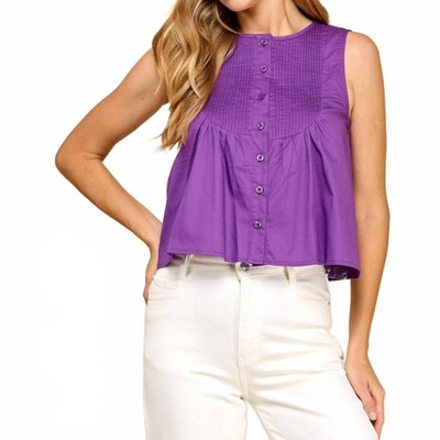 Women's Davis Pleated Tank - TCEC