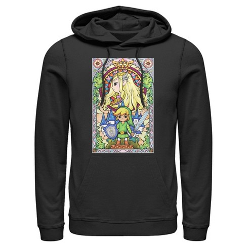 Men's Nintendo Link Stained Glass Pull Over Hoodie - image 1 of 4