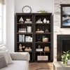 3-5 Tier Bookcase, Farmhouse Book Shelf with Storage Open Display Bookshelves,  Low Book Case Wooden 3-5 Shelf Bookcase Home Decor Furniture - 2 of 4