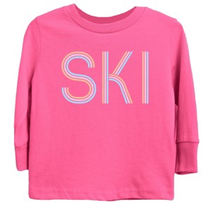 Ski Pastel - Youth Long Sleeve Graphic T-Shirt - 1 of 4