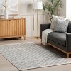 Nuloom Sunniva Checkered 4x6 Indoor Area Rug for Living Room Bedroom Dining Room Kitchen, Beige/Light Blue - 2 of 4