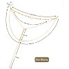 Summit Adventure Stylish Layered Sequins Choker Necklace with Thin Long Chian Pendant for Women Lady - 4 of 4