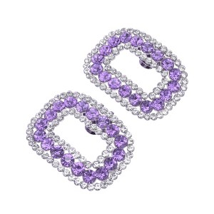 Unique Bargains Square with Detachable Clip Shoe Accessories 2 Pcs - 1 of 4