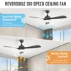 Sofucor Ceiling Fans with Lights and Remote Dimmable LED Quite Reversible DC Motor Modern Indoor Outdoor Ceiling Fan with light for Farmhouse Bedroom - 2 of 4