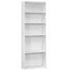 PAGED Modern Industrial Style Bookshelf 4-Shelf Bookcase with Large Storage Area for Living Room, Study Room - 3 of 4