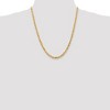Black Bow Jewelry Men's 5mm, 10k Yellow Gold Diamond Cut Solid Rope Chain Necklace - 2 of 4