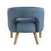 NicBex 1pc Accent Chair Unique Style Velvet Plush Seat Solid Wood Legs Lounge Chair Reading Chair Comfy Chair for Living Room Bedroom Studio - 2 of 4