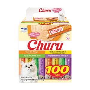 Inaba Churu Chicken Flavor Variety Box Cat Treats - 50oz - 1 of 4