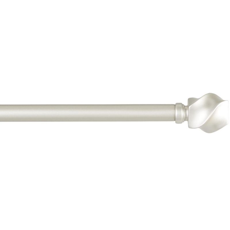 Exclusive Home Twist 1" Curtain Rod and Finial Set, 3 of 4