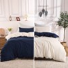 Duvet Cover Set King Size - Ultra Soft Double Brushed Microfiber, 3 Pieces with Zipper Closure, All Season Reversible Design - 2 of 4