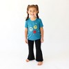 Girls Black Rib Bell Bottoms - Posh Peanut - 3 of 4
