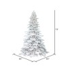 Vickerman Flocked White Spruce Artificial Christmas Tree - 3 of 4