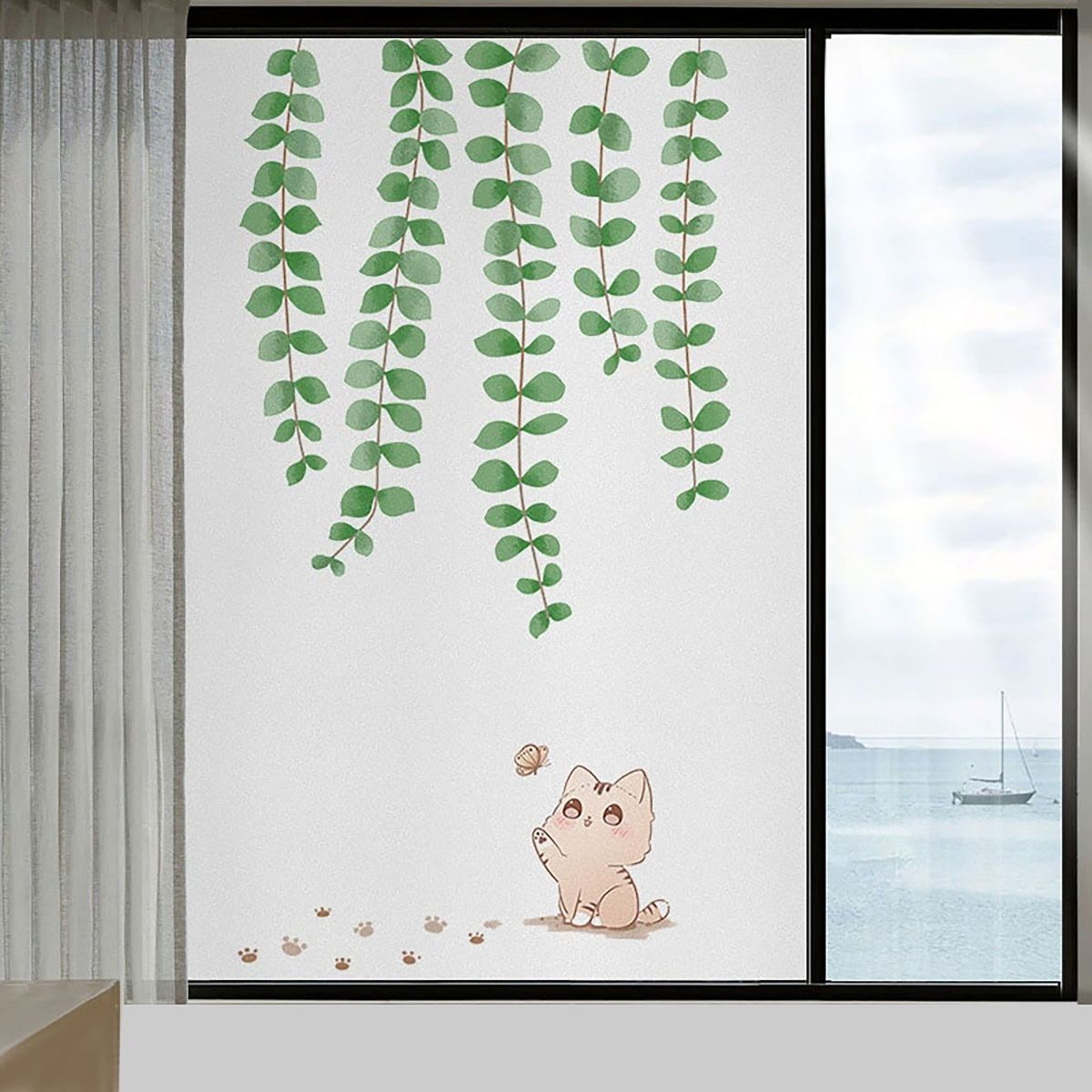 Unique Bargains Window Films Opaque Full Shading Sticker Polyvinyl Chloride Colorful 1 Pcs - thumbnail 2