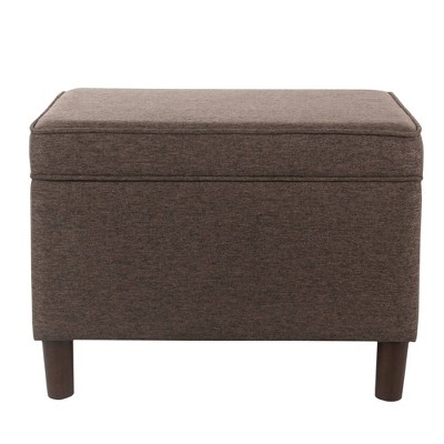 24 Storage Ottoman Brown Homepop Multifunctional With Hinged Lid   GUEST 4459ce26 B60e 45e0 8e84 C3785b297591