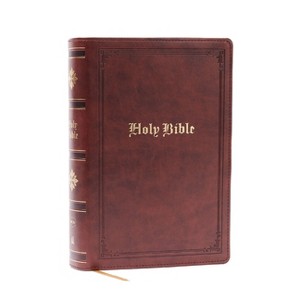 NKJV Bible: Personal Size Giant Print, Brown Leathersoft, Holy Bible, Red Letter, Comfort Print: New King James Version - by  Thomas Nelson - 1 of 1