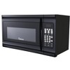 Impecca 1.6 Cu. Ft., 30-Inch, Over the Range Microwave, 2 Speed 300 CFM Ventilation Fan - Black - 4 of 4