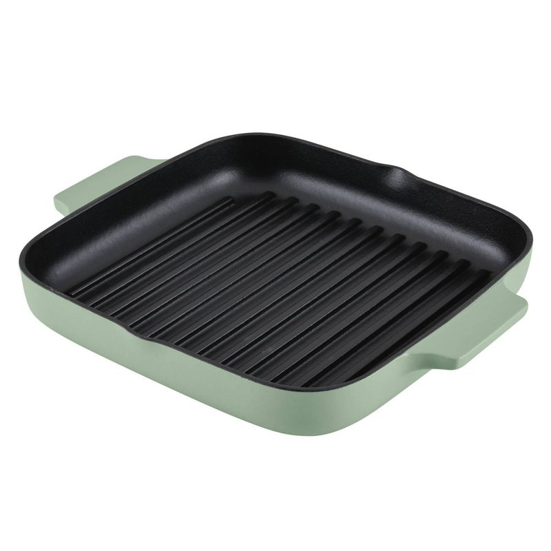 KitchenAid 11&#34; Enameled Cast Iron Square Grill and Roasting Pan - Pistachio, 1 of 10