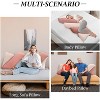 Hachikiko Candy Color Headboard Pillow -  Pink Velvet Back Cushion for Sofa, Bed Rest, Reading Support - 3 of 4