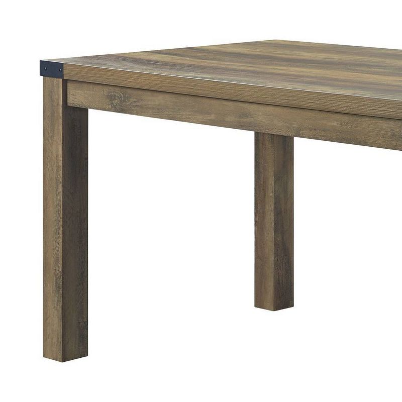 Abiram 71&#34; Dining Tables Rustic Oak - Acme Furniture, 3 of 7