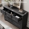 Dresser for Bedroom, 7 Drawer Dresser, Wooden Chest of Drawers with Deep Drawers, 47" Long Dressers TV Stand, Modern Dressers Organizer - 3 of 4