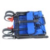 FURNIinspire Wheelbarrows And Lawn Carts Folding Wagon Cart, Collapsible Outdoor Utility Cart With Handle, Blue, 53.5“*20.08"*42.52" - 2 of 4