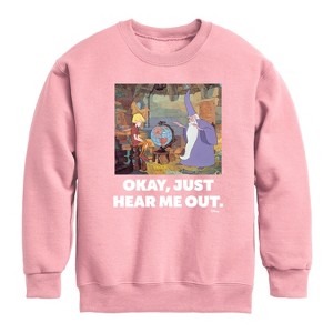 Boys' - Disney - The Sword And The Stone Graphic Long Sleeve Fleece Sweatshirt - 1 of 4