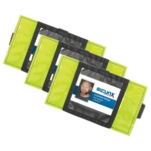 SICURIX Reflective Safety Armband Badge Holder, Horizontal, Pack of 3 - 1 of 4