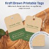 Avery Printable Rectangle Rounded Corner Tags with Sure Feed Technology, 2" x 3", Kraft Brown Cardstock, Print-to-the-Edge, Laser/Inkjet, 80 Total - 2 of 4