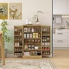 Aghana Digitals Natural 41" Rattan Kitchen Cabinet with 5-Tier Shelf, 12 Spice Racks, Adjustable - 2 of 4