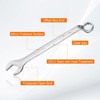 Unique Bargains CR-V Steel Nickel Plated Metric 12-Point Box End Combination Wrench - 3 of 4