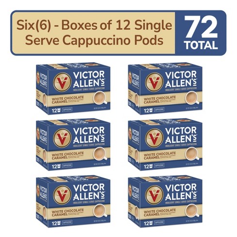 Victor Allen's Coffee Sweet and Salty Caramel Flavored Cappuccino Mix, 42  Count, Single Serve K-Cup Pods for Keurig K-Cup Brewers Brewers