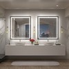 Apmir Super Bright Front & Back LED Lighted Anti-Fog Aluminum Alloy Framed Tempered Glass Bathroom/Vanity Mirror with ETL & 3-Year Warranty - 3 of 4