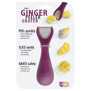 Talisman Designs Ginger Peeler & Grater, Purple - 1 of 4