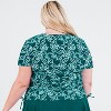 Calypsa Women's Plus Size UPF 50+ Short Sleeve Adele Swim Top - 2 of 4