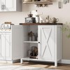Buffet Cabinet Farmhouse Storage Cabinet with Doors and Shelves, Buffets and Sideboards Entryway Cabinet for Living Room, Dining Room - 3 of 4