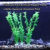 Unique Bargains Aquarium Fish Tank Artificial Plastic Aquatic Plants Decor Green 11.02" 3 Pcs - 2 of 4