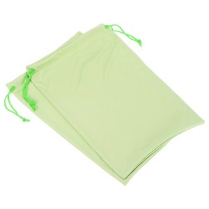 Unique Bargains Microfiber Soft Drawstring Ski Goggle Bags 7.1" x 10.6" 2 Pcs - 1 of 4