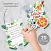 Big Dot of Happiness Jungle Party Animals - Baby Bodysuit Wish Card Safari Zoo Animal Baby Shower Activities - Shaped Advice Cards Game - Set of 20 - 2 of 4