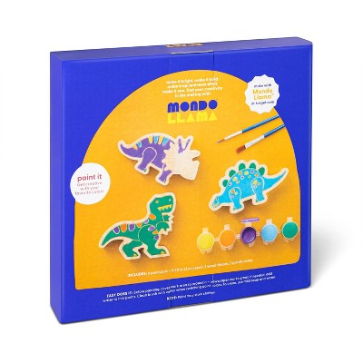 3pk Paint-Your-Own Wood Dinosaur Set - Mondo Llama&#8482;