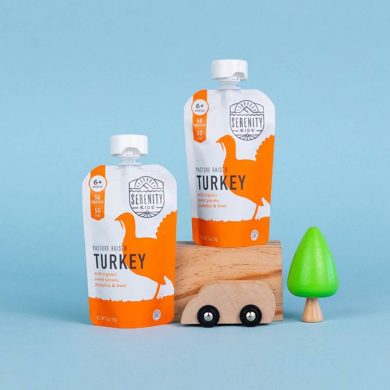 Serenity Kids Pasture Raised Turkey with Organic Sweet Potato Pumpkin &#38; Beet Baby Meals - 3.5oz, 5 of 9
