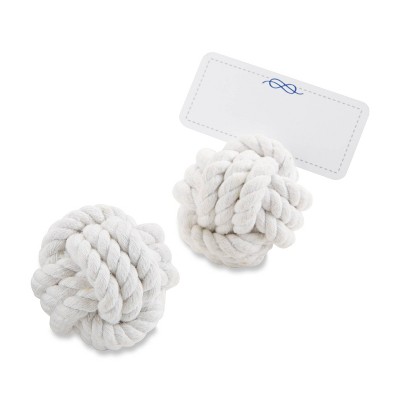 12ct Nautical Cotton Rope Place Card Holder