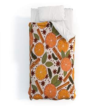 Avenie Christmas Cinnamon Spice Comforter + Pillow Sham(s) - Deny Designs