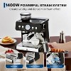 Espresso Machine with Grinder, 2.8L Removable Water Tank & 20 Bar Milk Frother Steam Wand, Adjustable Shot Volume, 31 Grind Settings - 3 of 4
