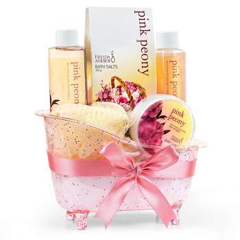 Freida & Joe Bath & Body Collection in a Tub Basket Gift Set Luxury Body Care Mothers Day Gifts for Mom