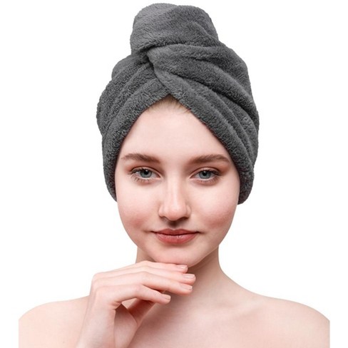 American Soft Linen Hair Towels For Women 10 In By 25 In Head