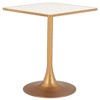 Zuo Spot Bistro Table Beige And Gold - 3 of 4