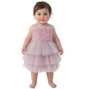 sachin and babi light blue dress 2Bunnies Girls' 12M-10yr Paisley All-Over Lace Sleeveless Flower Girl Dress  Knee Dusty Pink 3T : Target main image 0