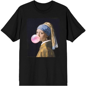 Hot Topic Generic Bubblegum Girl Crew Neck Short Sleeve Women's Black T-shirt - 1 of 4